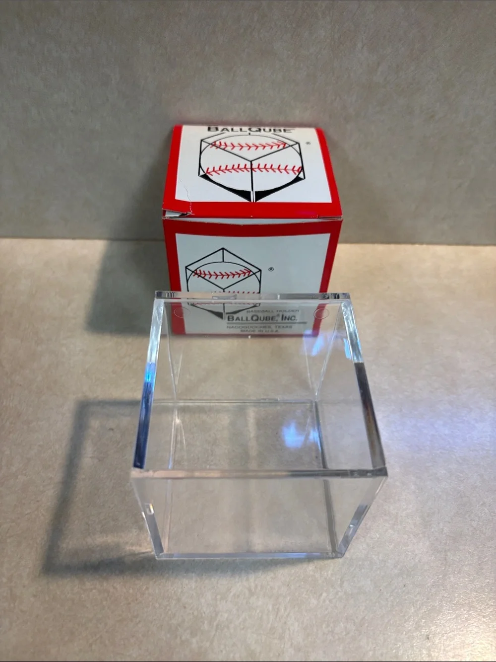 New Plastic Baseball Holders New BallQube In Box